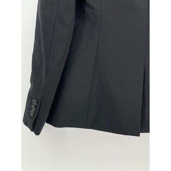 J.CREW Women's Black Solid One-Button Long Sleeve 1035 Bi-Stretch Blazer SZ 00 - Picture 8 of 10